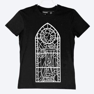 Bethesda Skyrim The Elder Scrolls Talos Chapel Stained Glass Black Tshirt Mens M